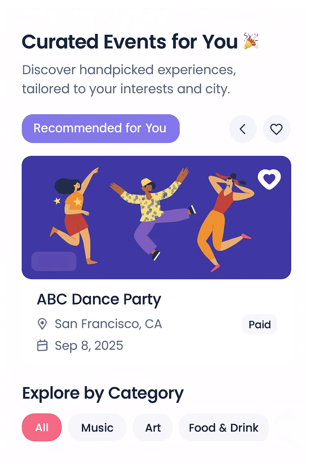 Curated Events for You